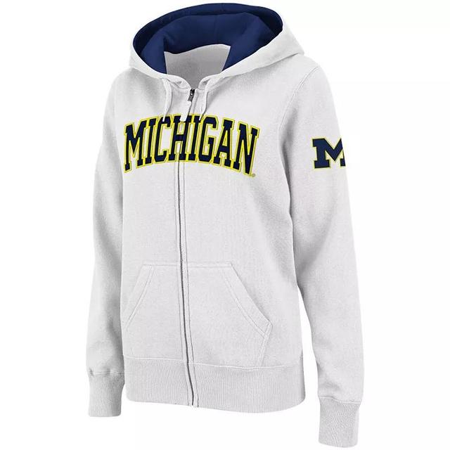 Womens Stadium Athletic Michigan Wolverines Arched Name Full-Zip Hoodie Product Image