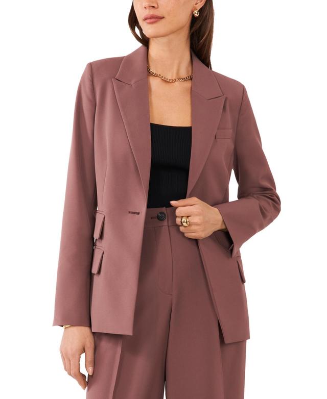 1.state Womens Straight-Fit One-Button Tuxedo Blazer Product Image