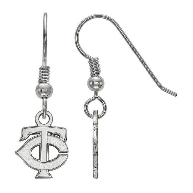 LogoArt Sterling Silver Minnesota Twins Extra-Small Dangle Earrings, Womens Product Image