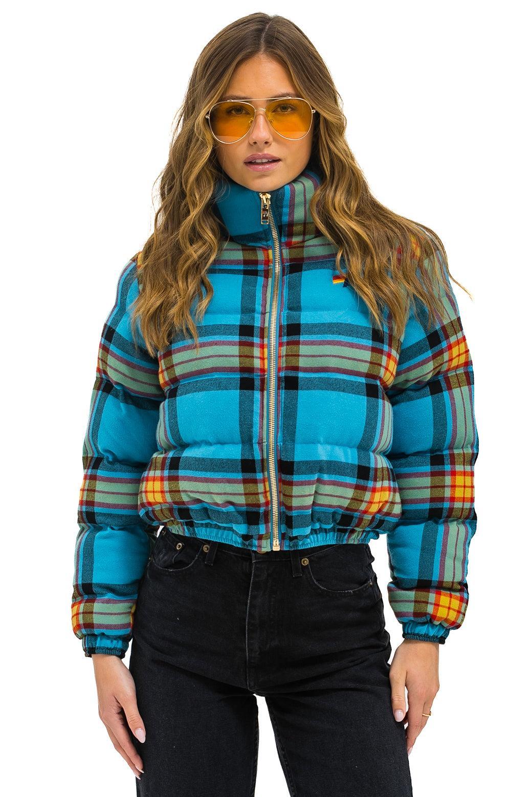 APRES PLAID PUFFER JACKET - JACKSON PLAID Female Product Image