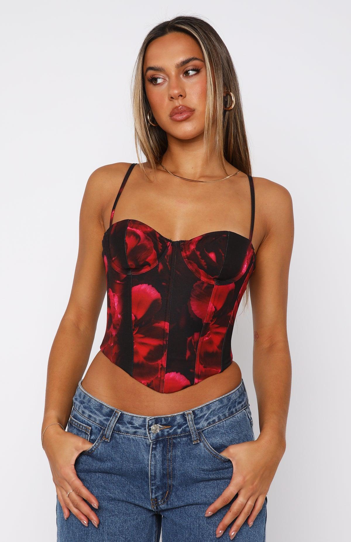 In The Morning Bustier Raspberry Meadows Product Image