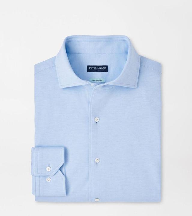 Peter Millar Mens Magnus Excursionist Flex Sport Shirt | Color: Blue Frost | Size: XL Product Image