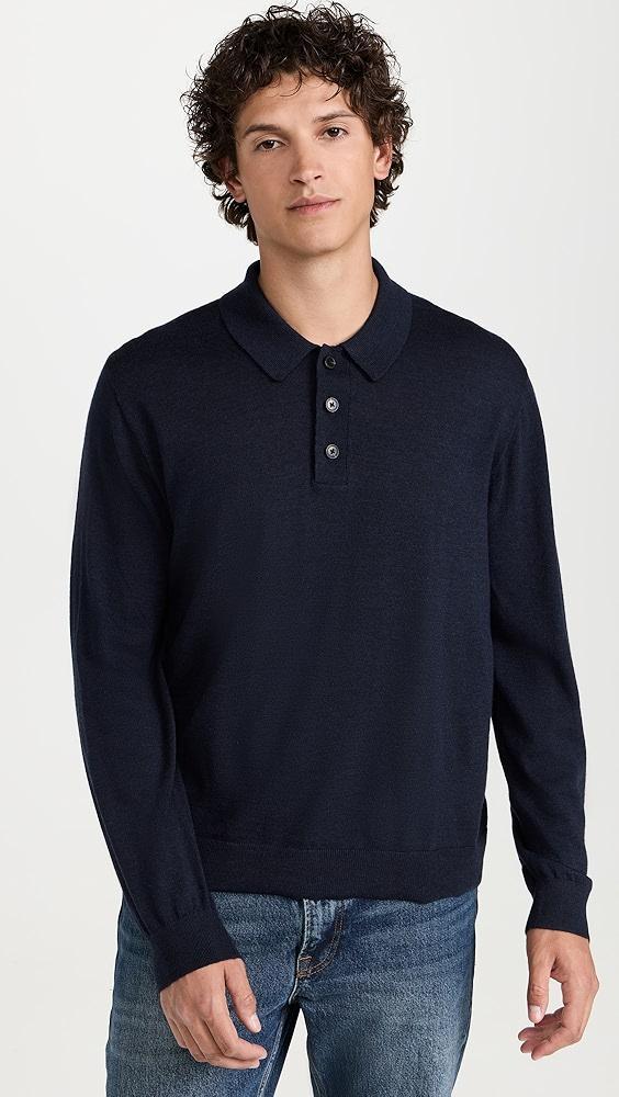 Madewell Merino Long Sleeve Polo | Shopbop Product Image