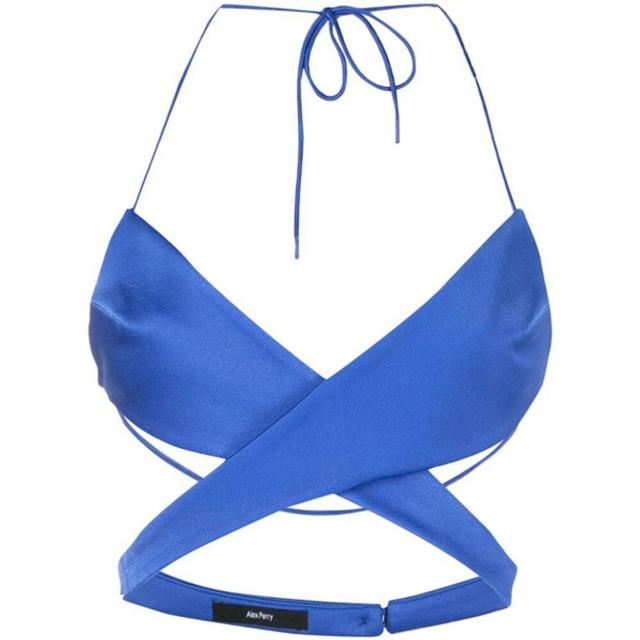 Hudson Cut-out Wraparound Top In Blue Product Image