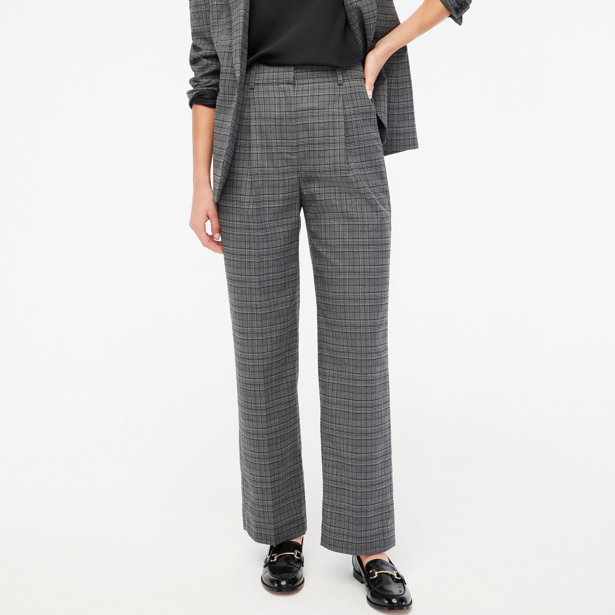 Patterned pleated trouser product image