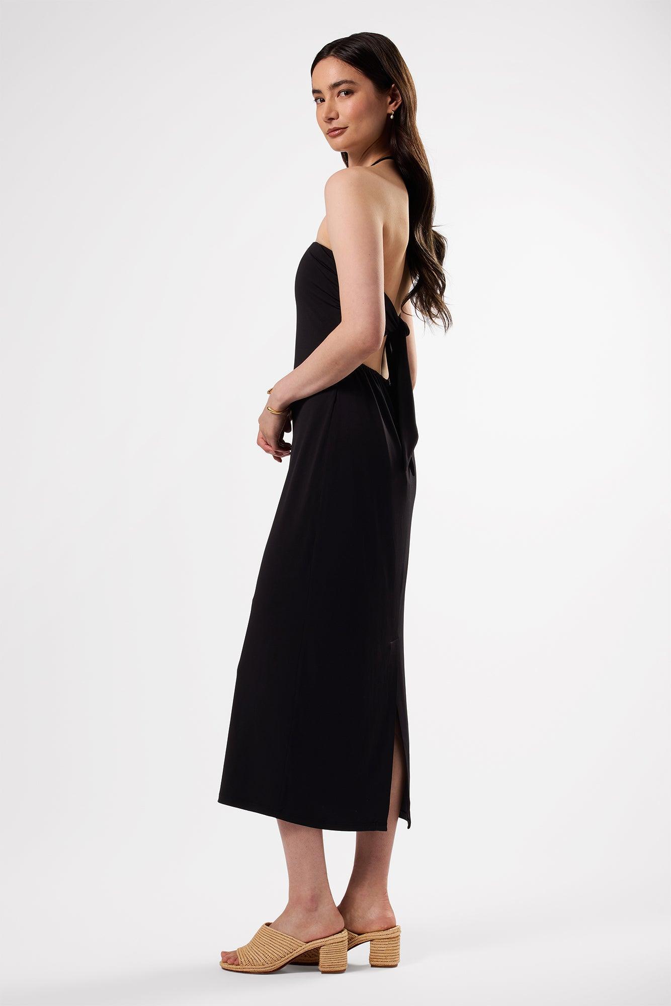 Gio Stretch Knit Dress - Black Product Image