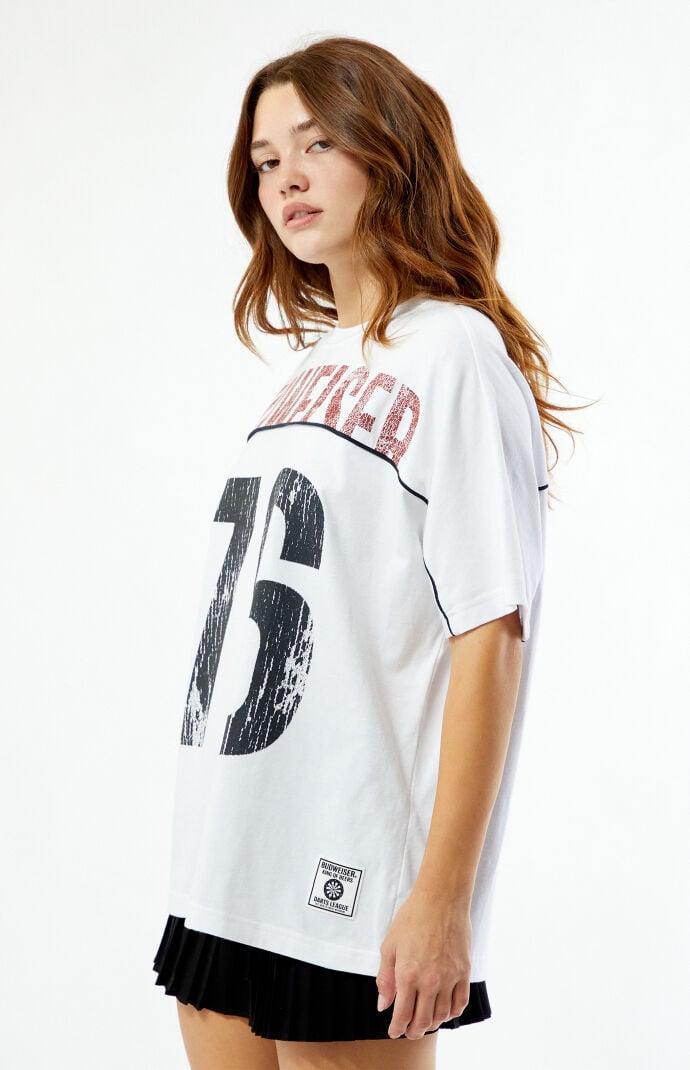 Budweiser Women's By PacSun 76 Jersey T-Shirt Product Image