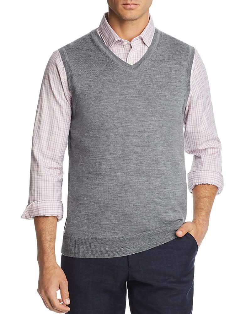 The Mens Store at Bloomingdales V-Neck Merino Wool Vest - Exclusive Product Image