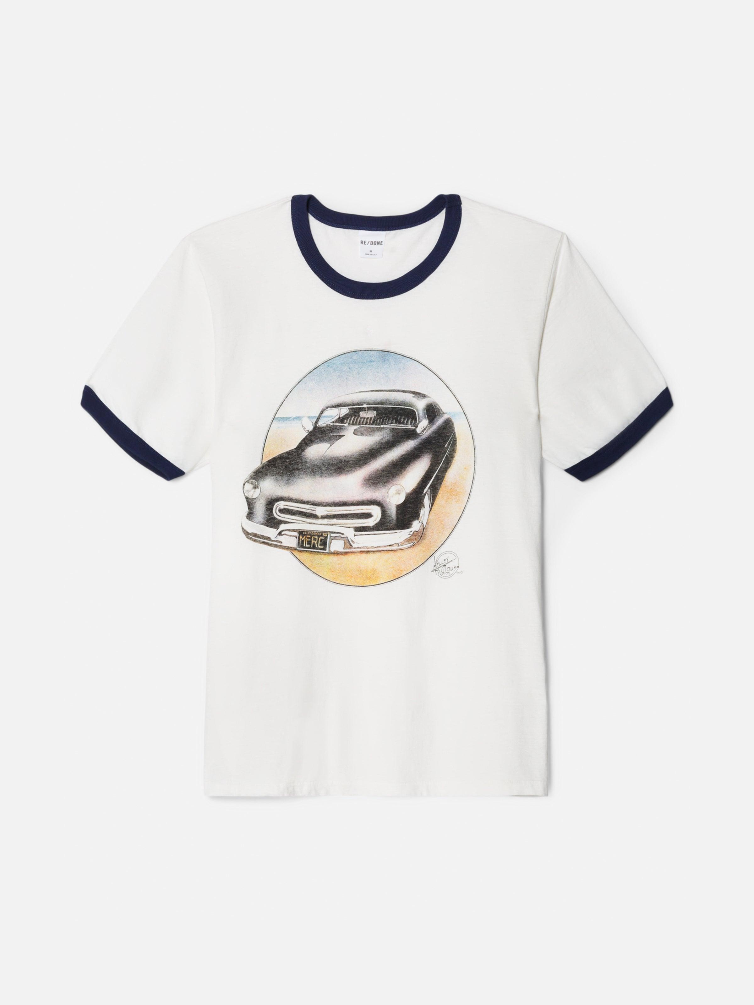 Ringer "51 Merc" Tee - Old White Aged Navy Product Image