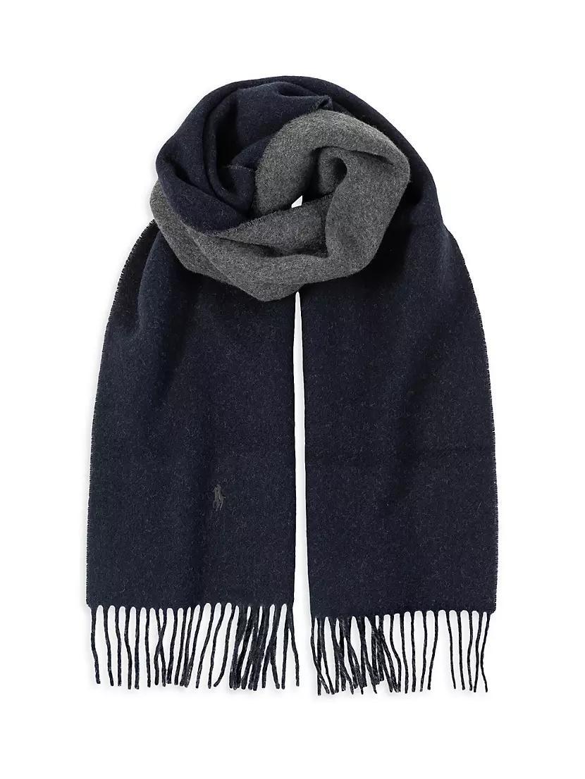 Wool-Cashmere Double Sided Scarf Product Image