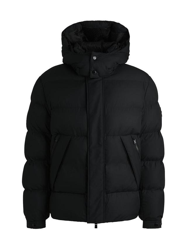 Mens Water Repellent Puffer Jacket with Detachable Hood Product Image