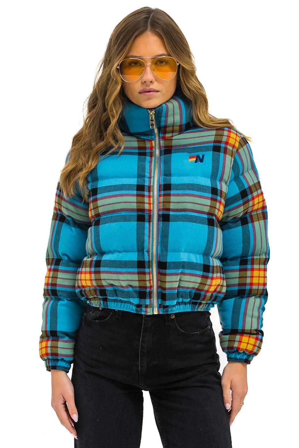 APRES PLAID PUFFER JACKET - JACKSON PLAID Female Product Image