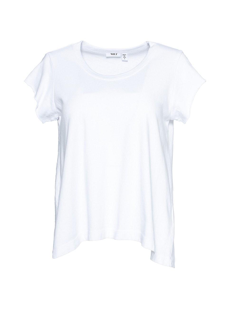 Womens Raw Soft Sleeve Scoopy Tee Product Image