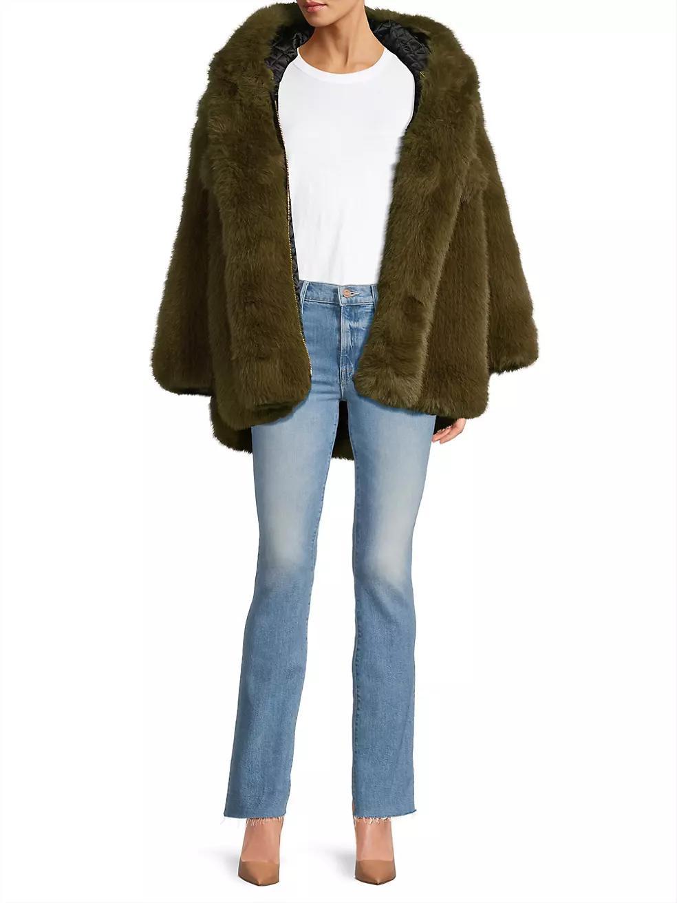 Womens Jade Faux Fur Jacket Product Image