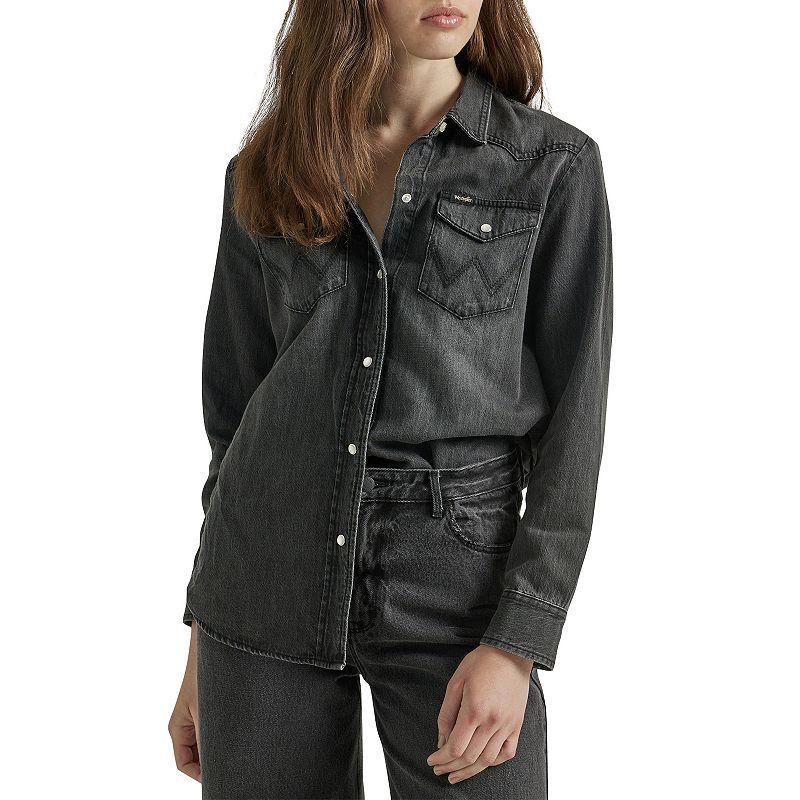 Womens Wrangler Boyfriend Shirt product image