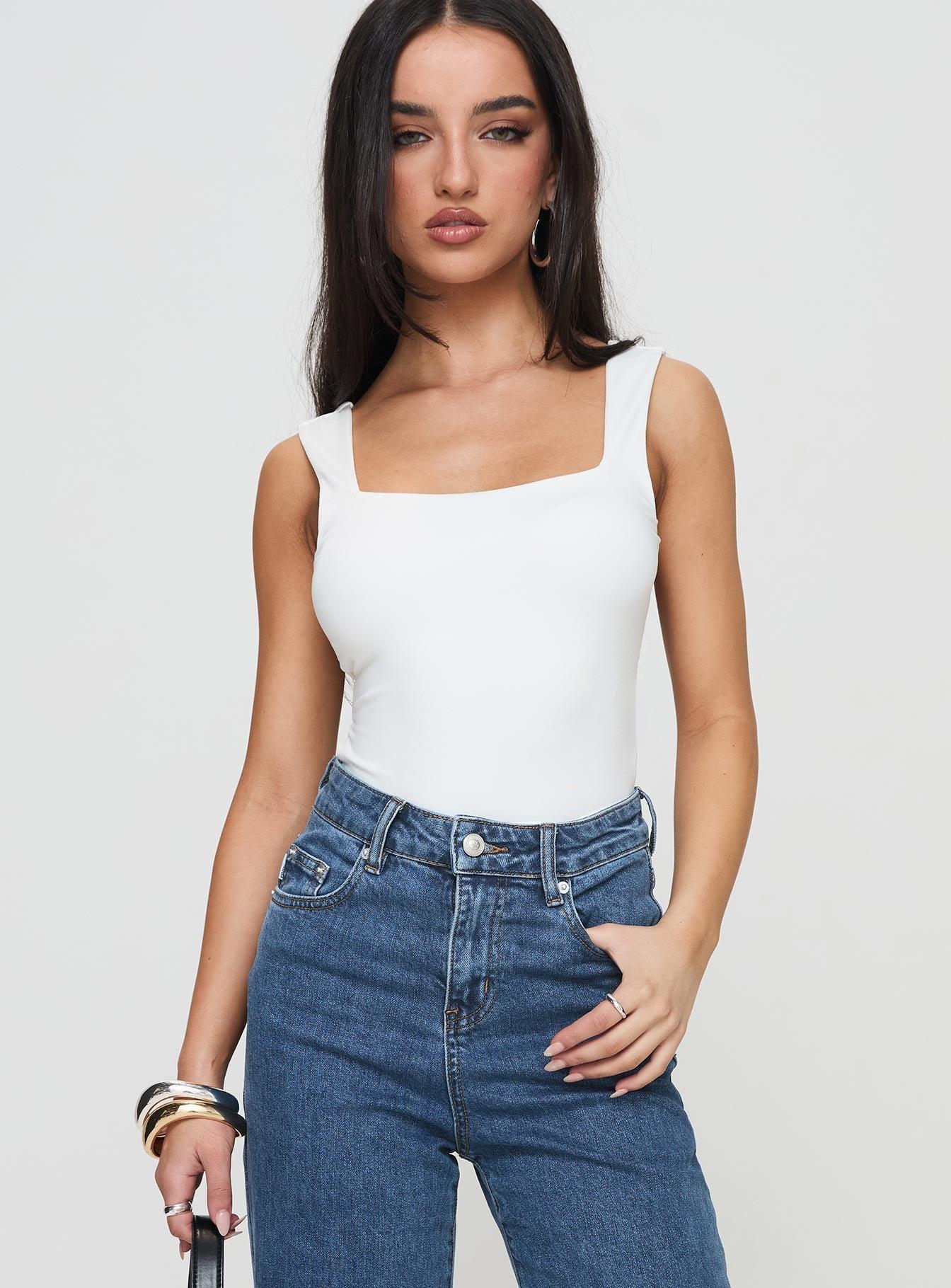 Karissa Bodysuit White Product Image