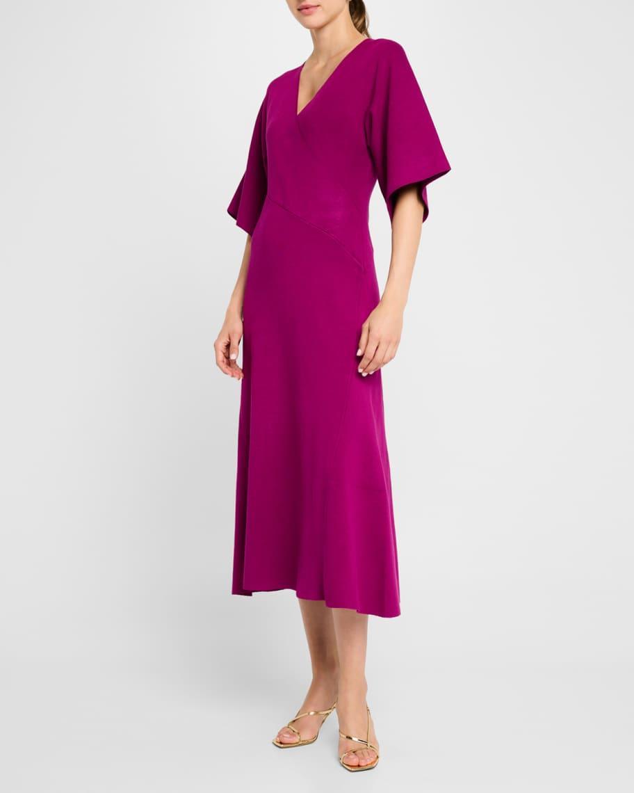 The Everly Kimono-Sleeve Midi Sweater Dress Product Image