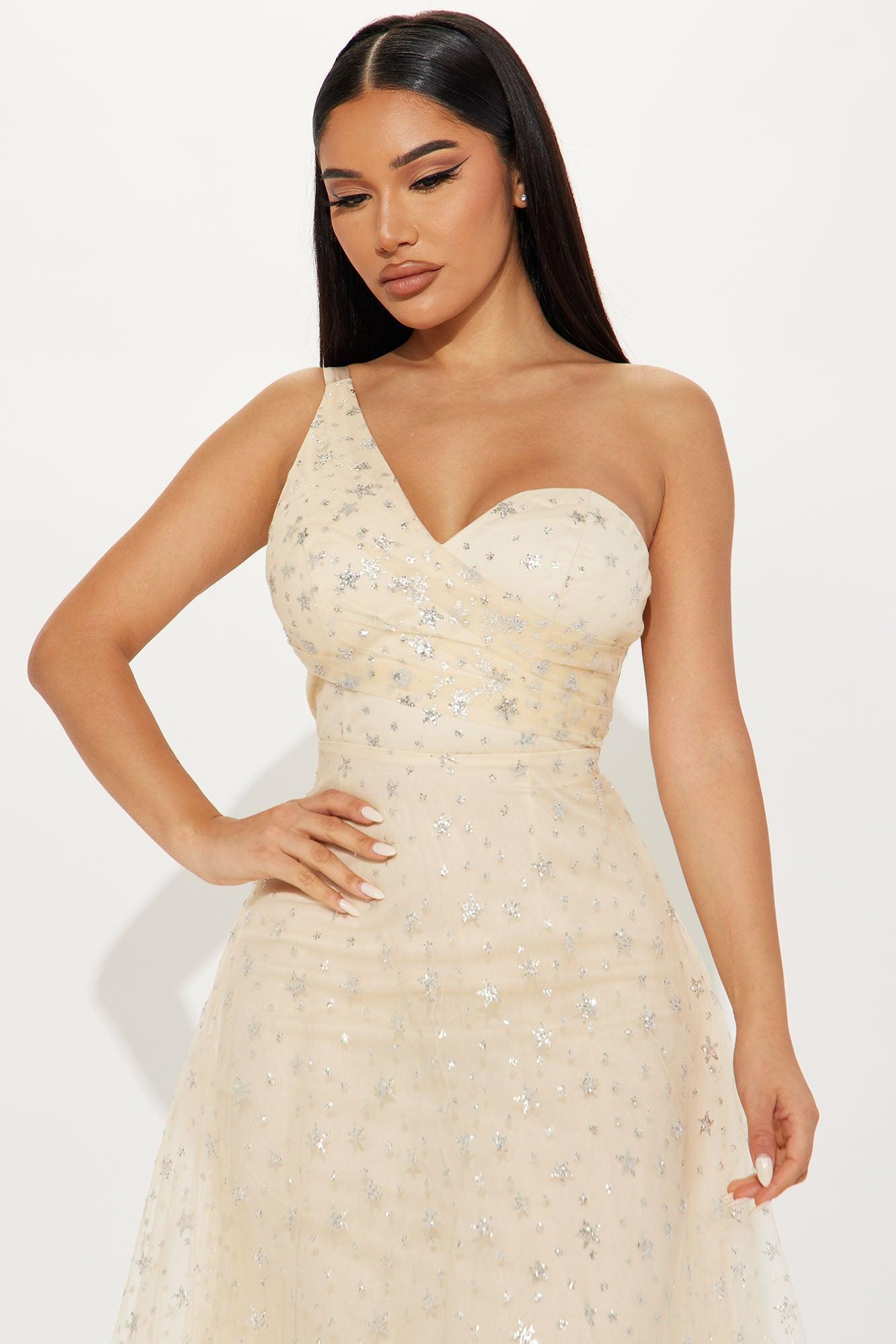 All The Stars Tulle Maxi Dress - Cream Product Image