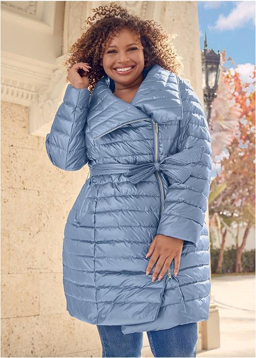 Metallic Puffer Coat Product Image