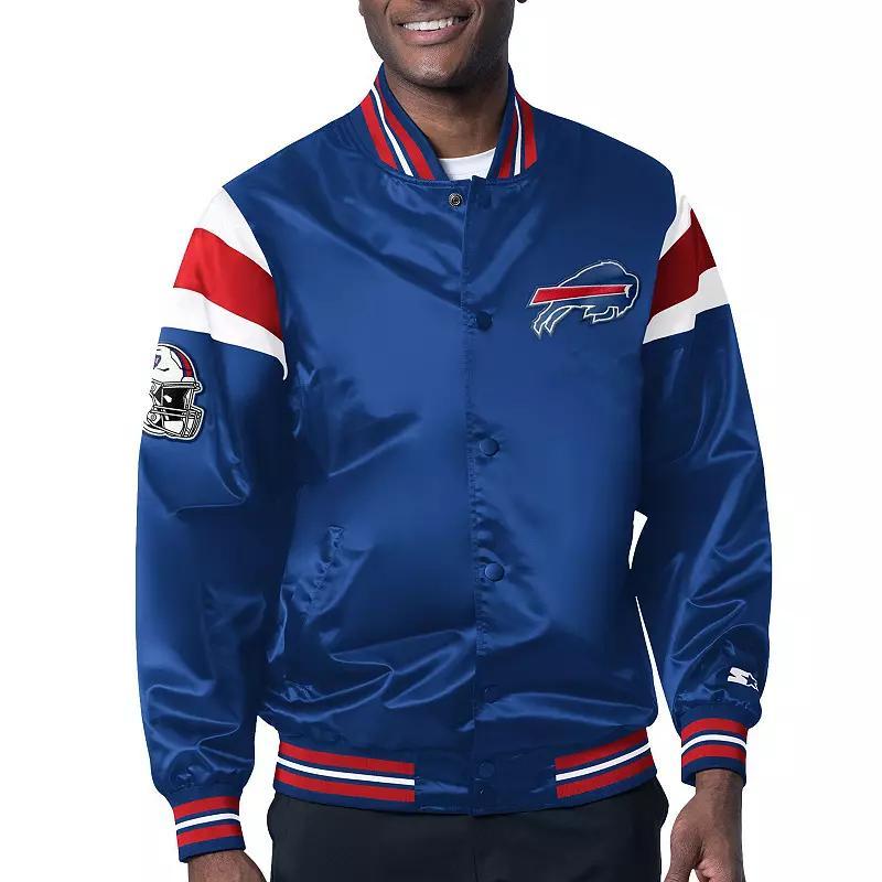 Mens Starter Royal Buffalo Bills Satin Full-Snap Varsity Jacket Product Image