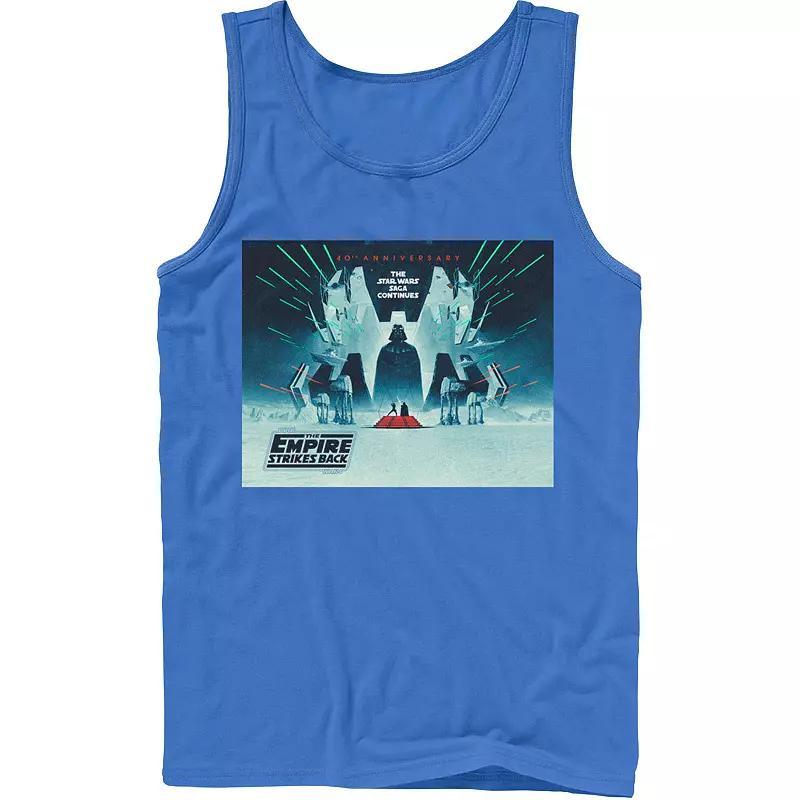 Mens Star Wars: The Empire Strikes Back 40th Anniversary Poster Tank Top Athletic Grey Product Image