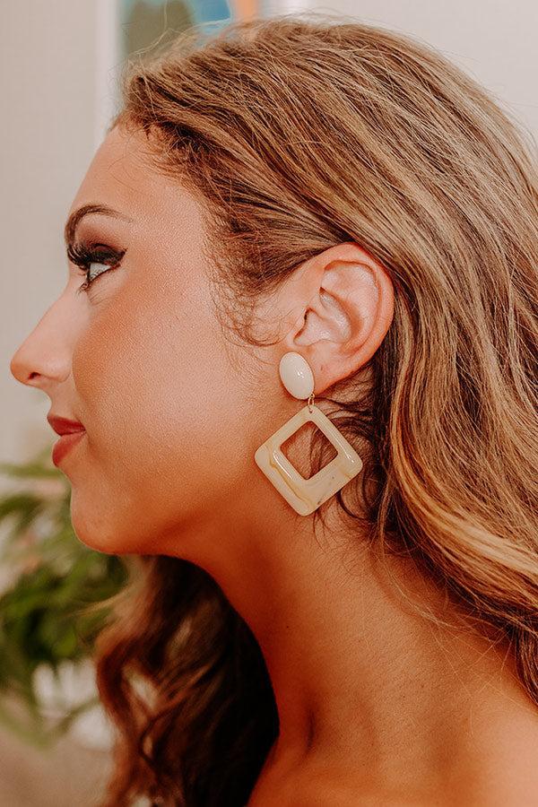 Sweet Stolen Moments Earrings In Cream Product Image