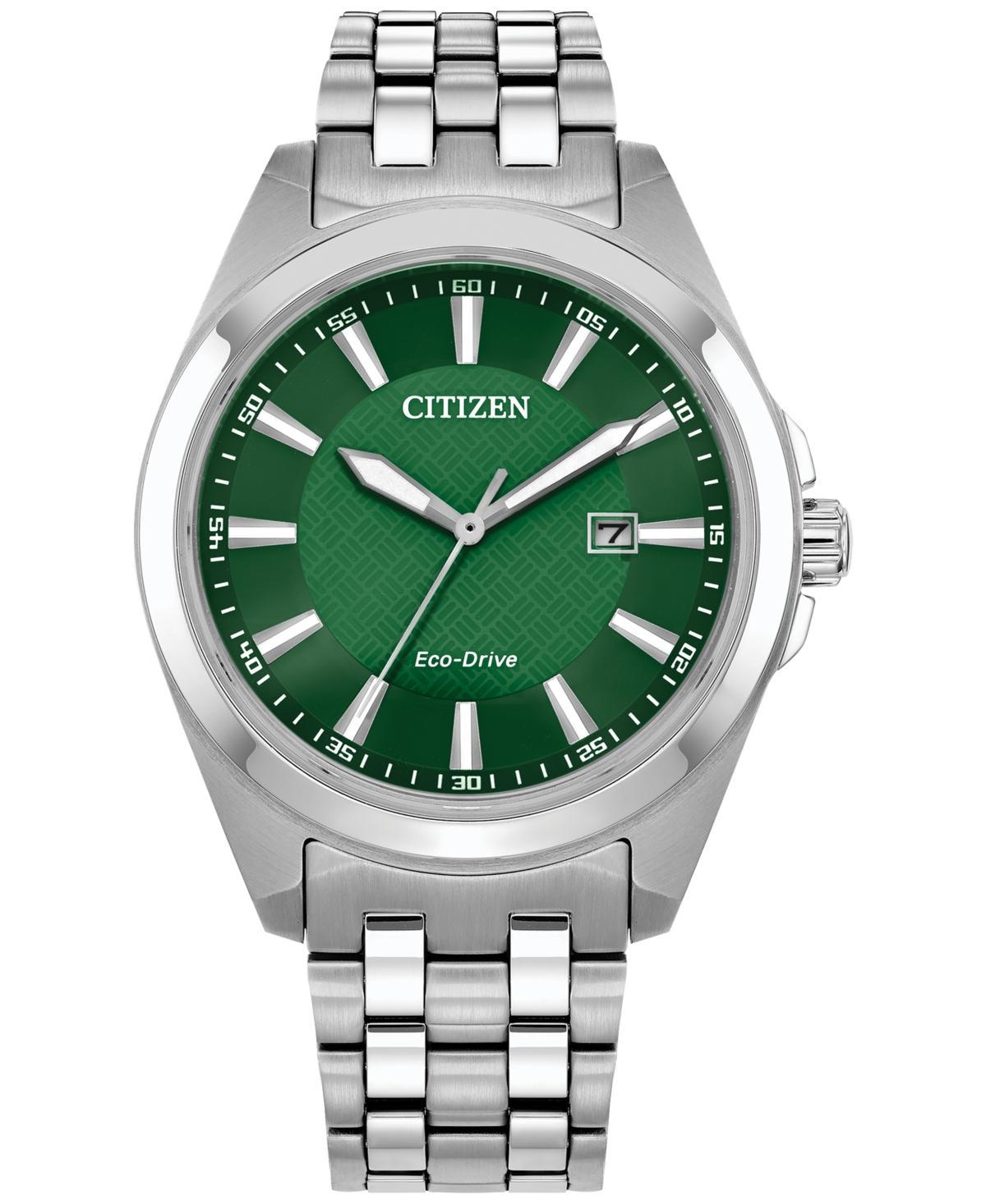 Citizen Eco-Drive Mens Peyten Stainless Steel Bracelet Watch 41mm Product Image