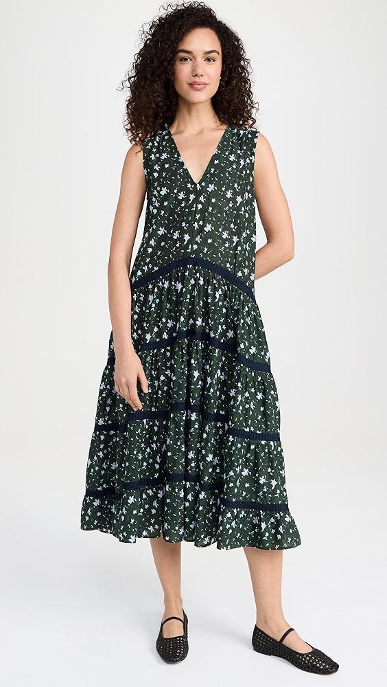 Merlette Wallis Pintuck Print Dress | Shopbop Product Image