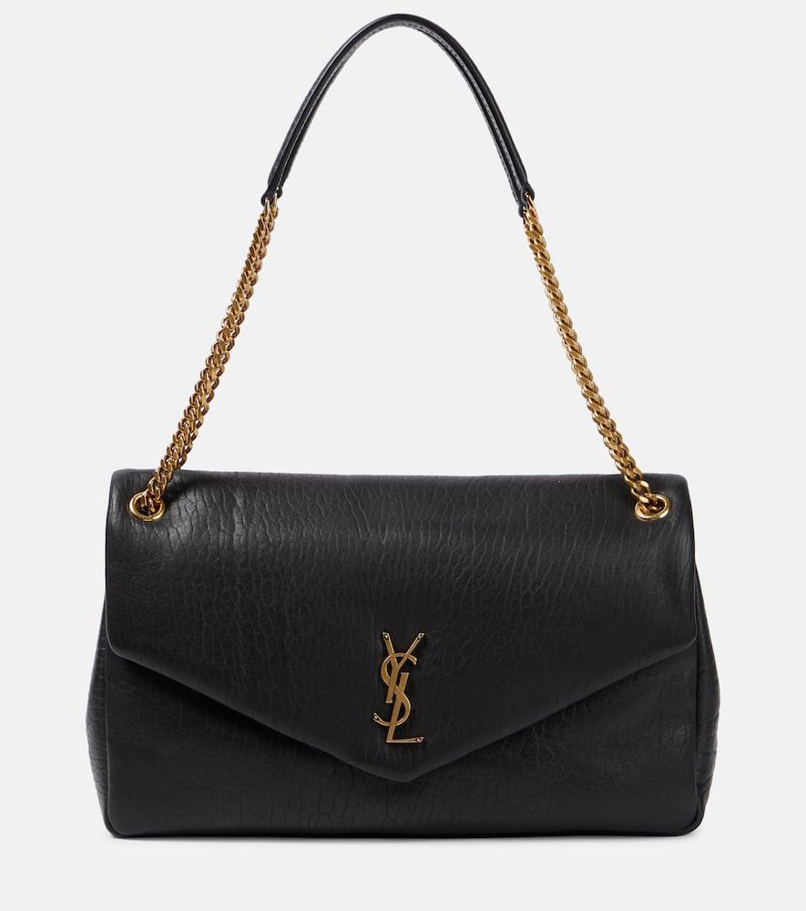 SAINT LAURENT Calypso Large Leather Shoulder Bag In Black Product Image