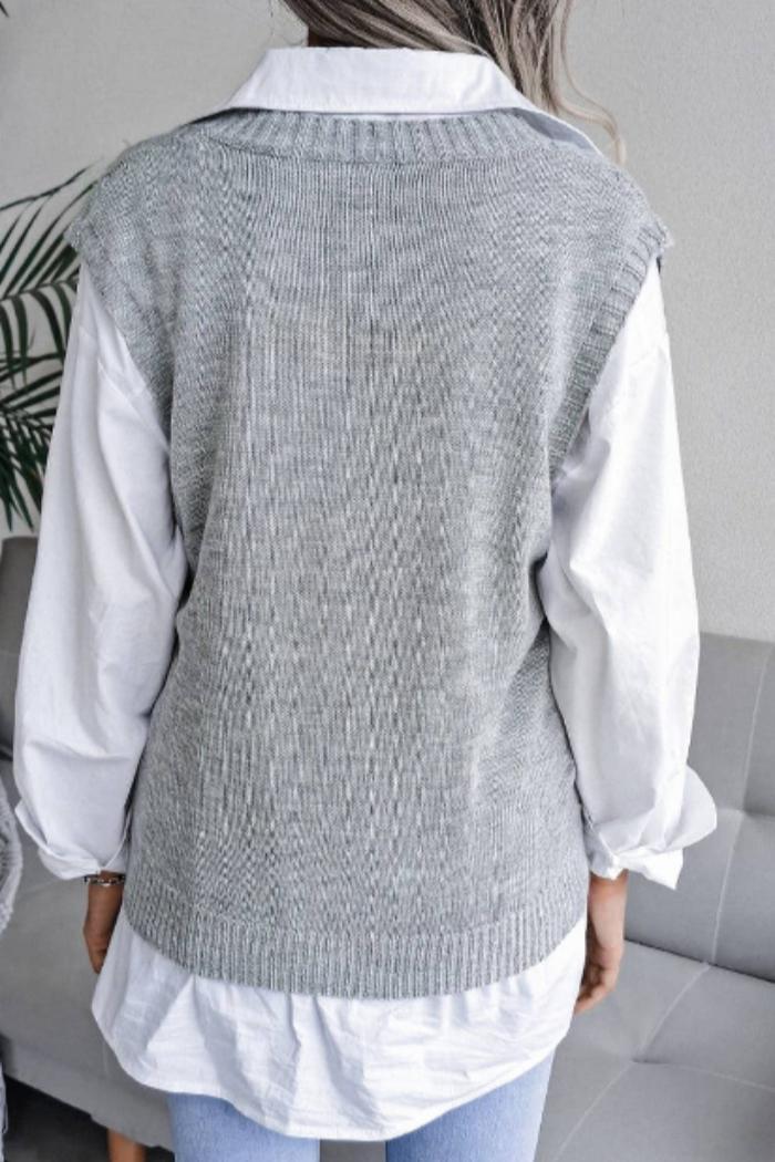 Women Oversized Loose Fit Ribbed Knit Female Product Image