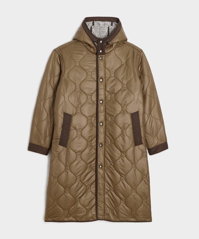 Todd Snyder X Woolrich Quilted Sherpa-Lined Long Jacket Product Image