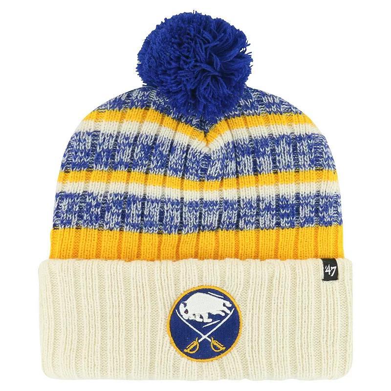 Mens 47 Cream Buffalo Sabres Tavern Cuffed Knit Hat with Pom Product Image