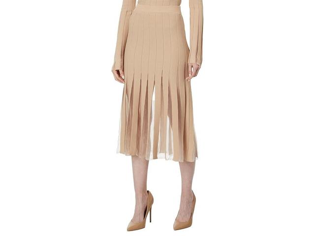 en saison Brianna Midi Skirt (Cream) Women's Skirt Product Image