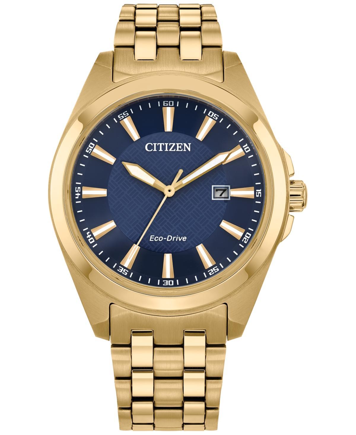 Citizen Mens Peyton Three Hand Gold Stainless Steel Bracelet Watch Product Image