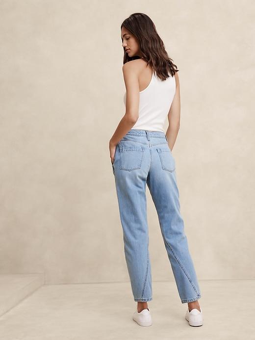 Luxe High-Rise Barrel Jean Product Image