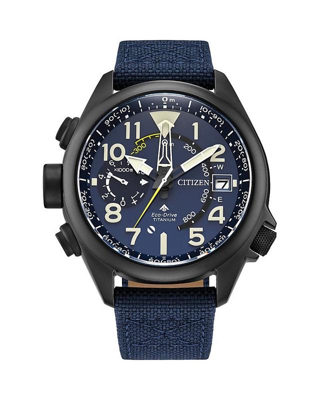 Citizen Mens Mens Promaster Land Eco-Drive Navy Nylon Strap Watch 47mm Product Image