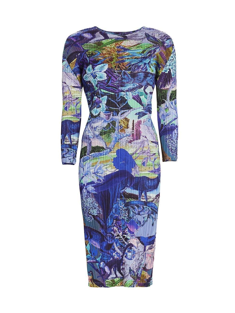 Womens Aurora Jungle Print Dress Product Image