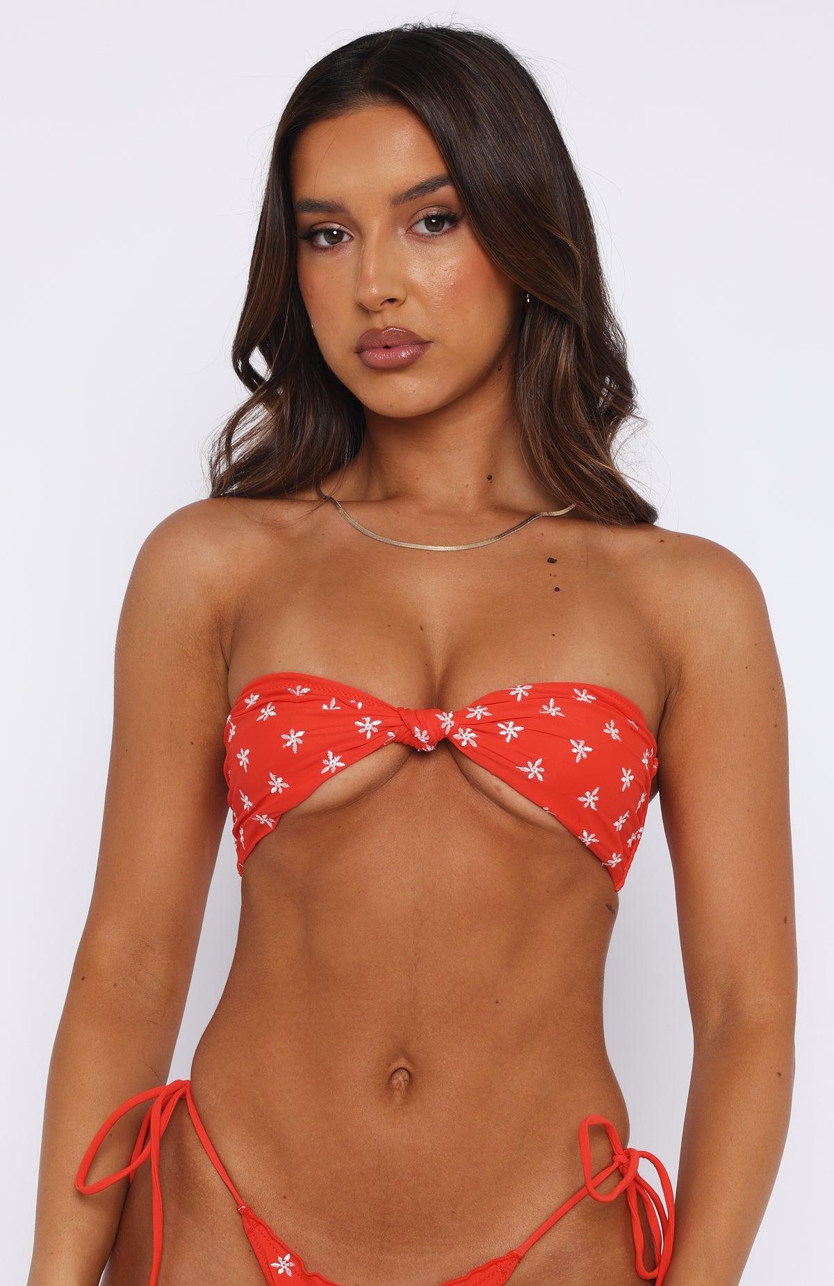 Tallows Bikini Top Red Product Image