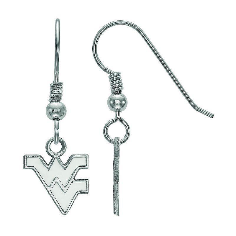 LogoArt 14K Gold Plated West Virginia Mountaineers Extra Small Dangle Earrings, Womens Product Image