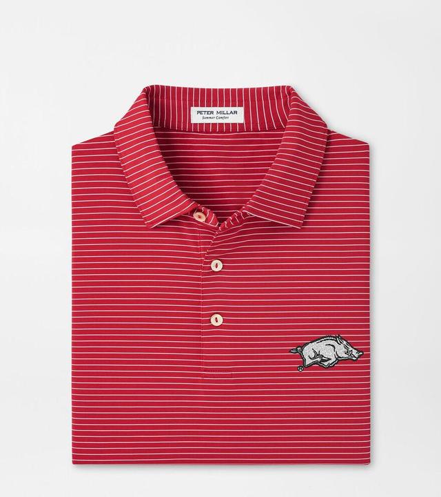 Peter Millar Mens Arkansas Hemlock Performance Jersey Polo | Color: Crimson | Size: L Product Image