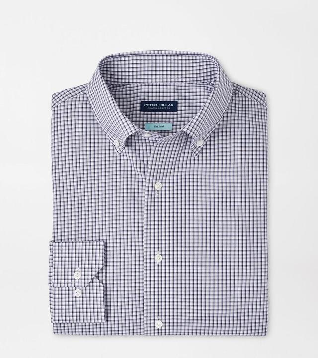 Peter Millar Mens Ludlow Cotton Sport Shirt | Color: Navy | Size: S Product Image