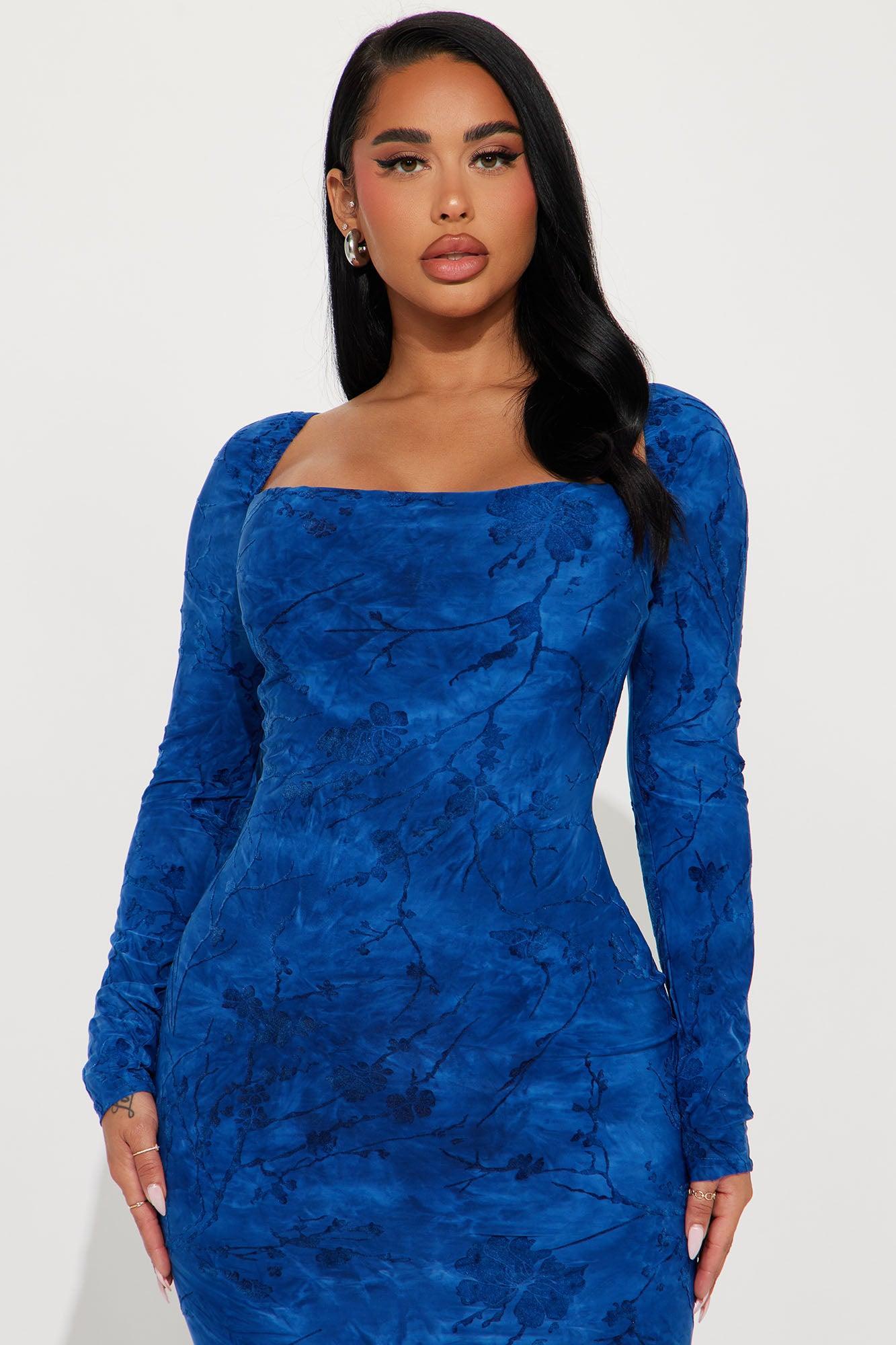 Leah Maxi Dress - Blue Product Image