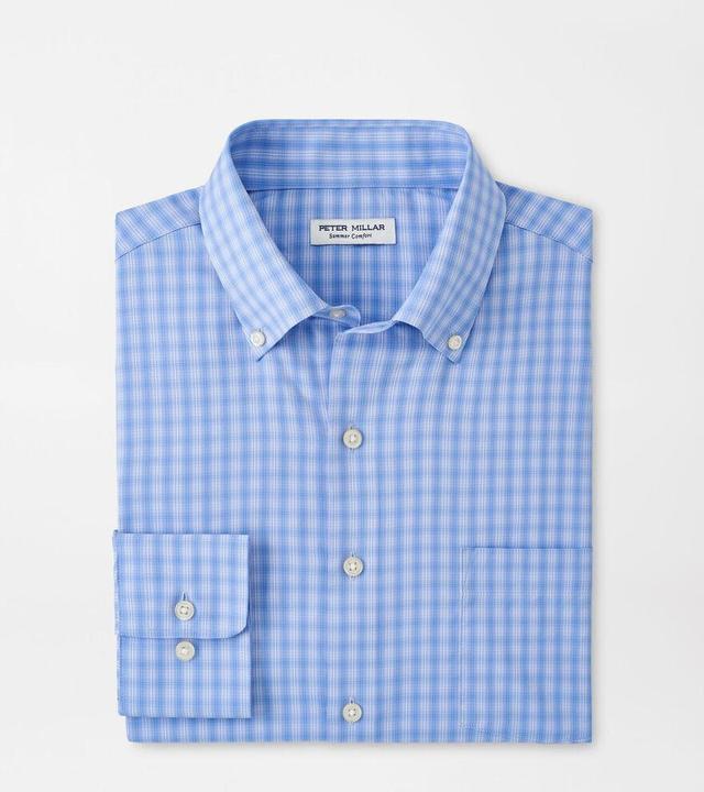 Peter Millar Mens Hawkes Performance Twill Sport Shirt | Color: Wisteria | Size: XXL Product Image