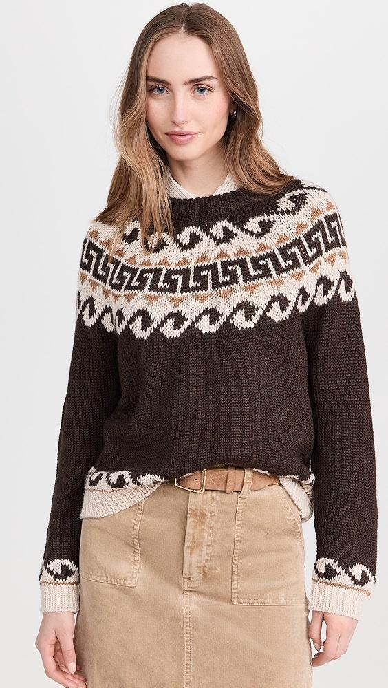 THE GREAT. The Greek Key Pullover | Shopbop Product Image