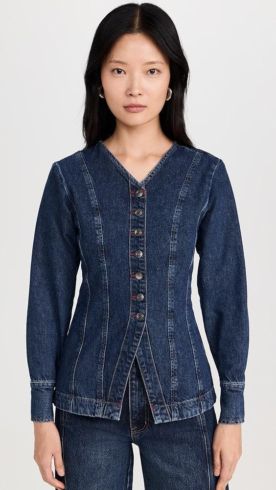 ALIGNE Audrey Denim Top | Shopbop Product Image