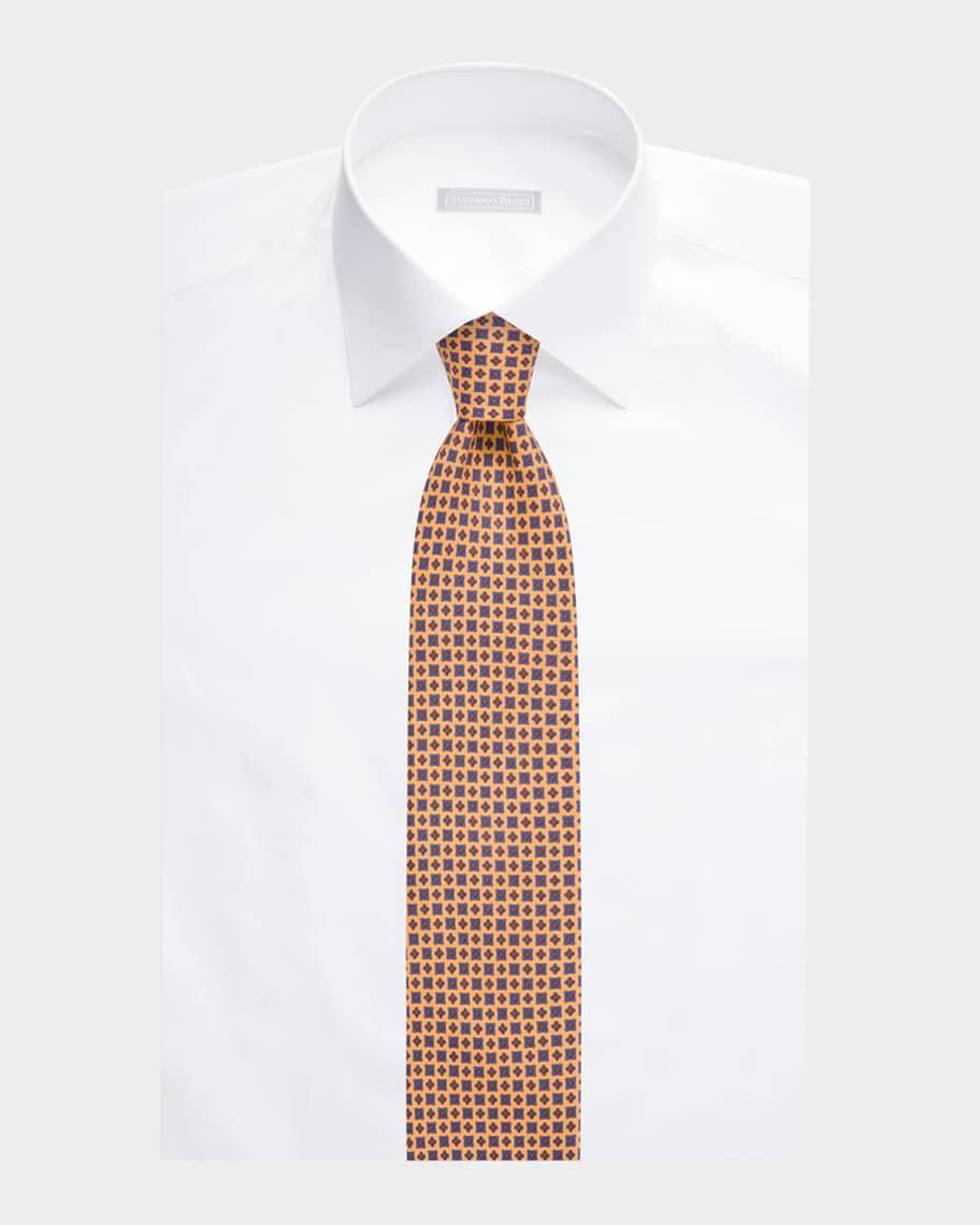 Men's Medallion Silk Tie Product Image