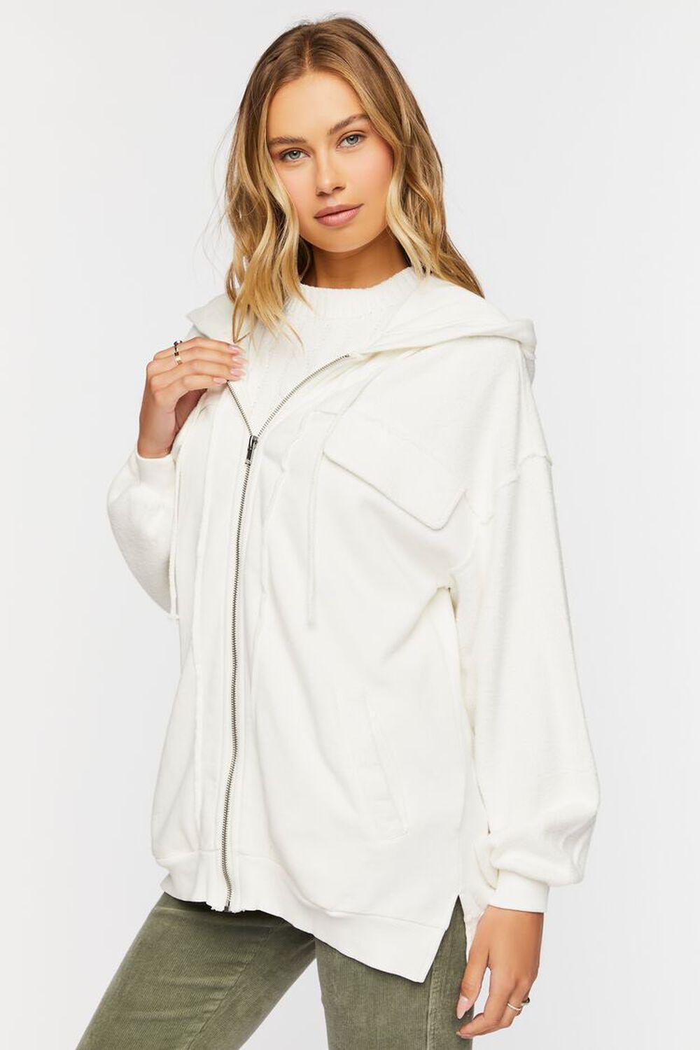 Fleece Zip-Up Hoodie | Forever 21 Product Image