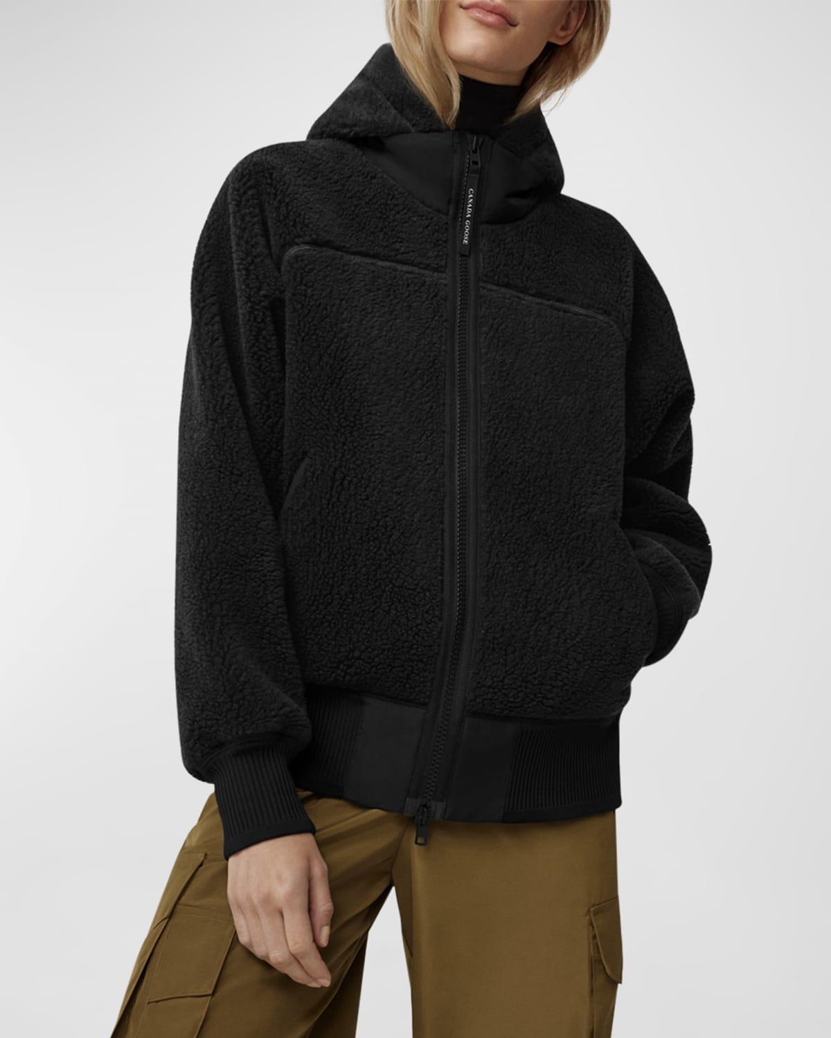 Canada Goose Simcoe Bonded High Pile Fleece Hooded Wool Blend Jacket Product Image