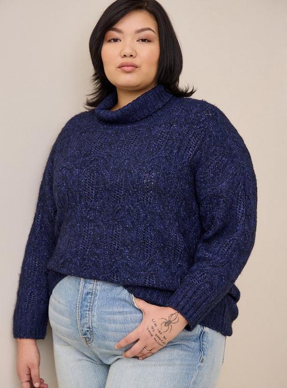 Vegan Cashmere Pullover Turtle Neck Sweater product image