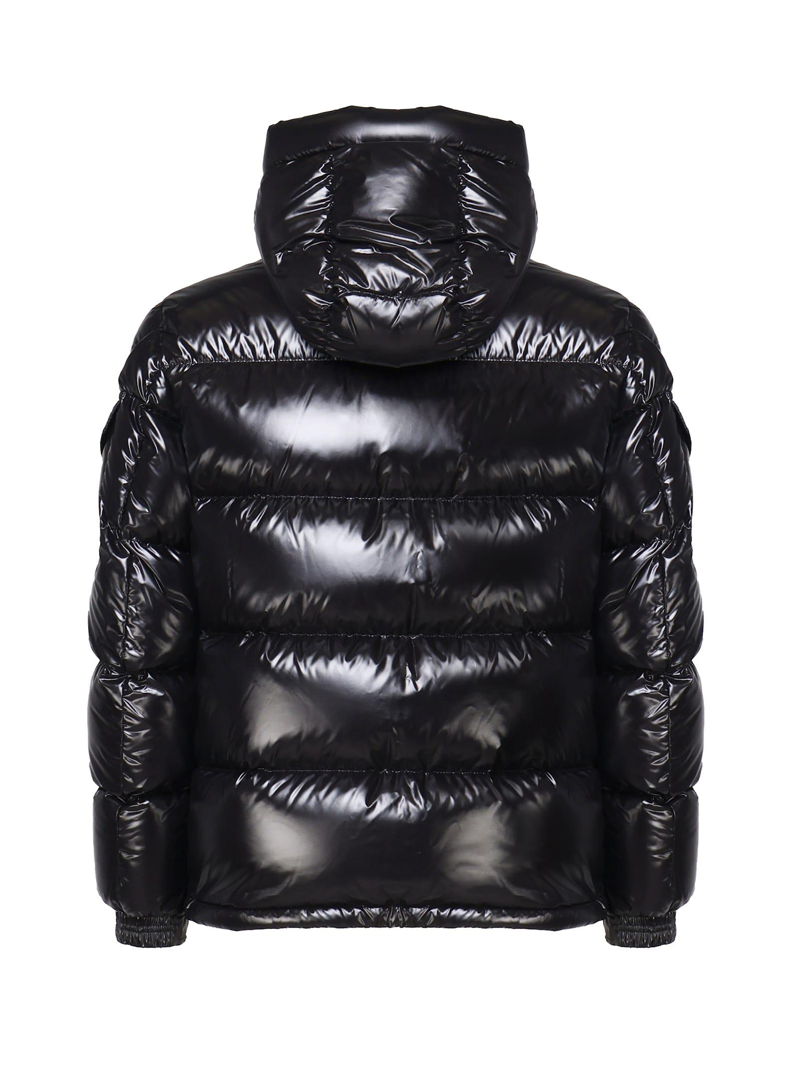 Ecrins Quilted Shell Hooded Down Jacket In Black Product Image